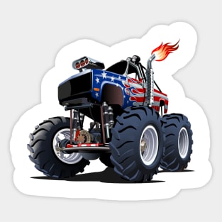 Cartoon monster truck Sticker